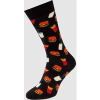 Happy Socks Socken mit Allover-Muster in Black, Größe 36/40 von Happy Socks