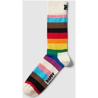 Happy Socks Socken mit Kontraststreifen Modell 'Pride Stripe' in Offwhite, Größe 41/46 von Happy Socks