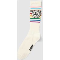 Happy Socks Socken mit Statement-Print Modell 'Pride Happiness Everywhere' in Offwhite, Größe 41/46 von Happy Socks