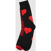 Happy Socks Socken mit Stretch-Anteil im 2er-Pack in Black, Größe 36/40 von Happy Socks