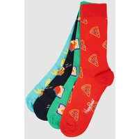 Happy Socks Socken mit Stretch-Anteil im 4er-Pack in Rot, Größe 36/40 von Happy Socks