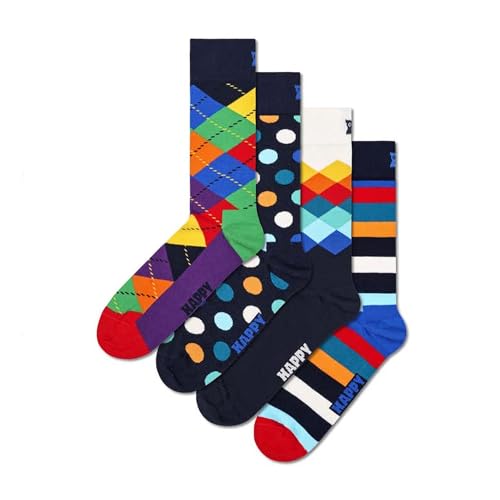 Happy Socks Unisex 4-Pack Multi-Color Gift Set Socken, 7-11 (4er Pack) von Happy Socks