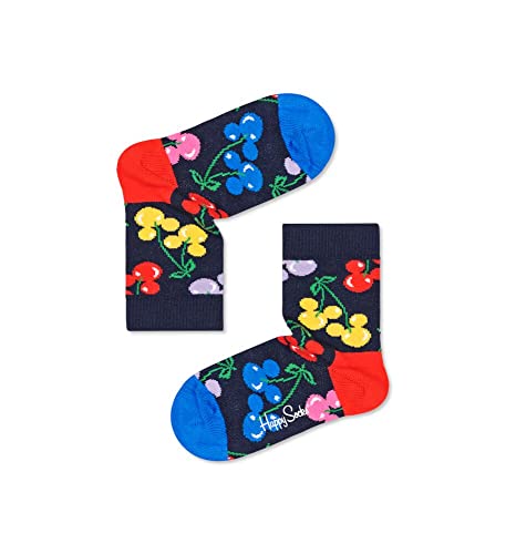 Happy Socks Unisex Baby Kids Very Cherry Mickey Sock, Blau, Grün, Rot, Gelb, 12-24 Monate EU von Happy Socks