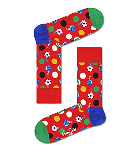 Happy Socks Unisex Baubles Socks, Red-Green-Blue, 34-36 von Happy Socks
