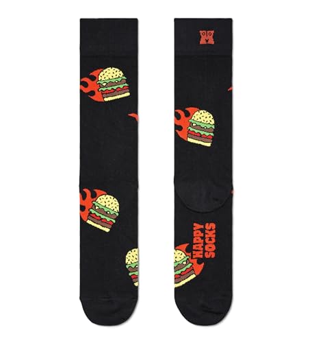 Happy Socks Flaming Burger Half Socks EU 41-46 von Happy Socks