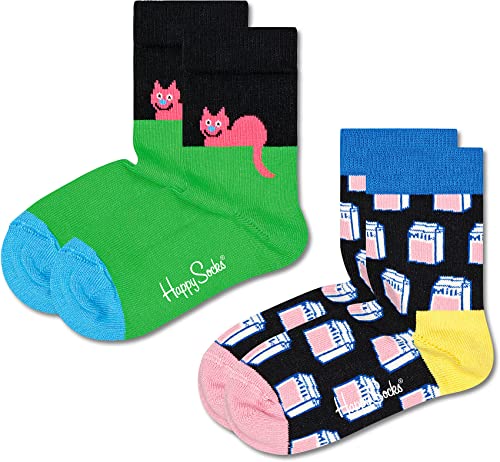 Happy Socks Unisex Kinder Flamingo Socken, 2 Paar HS424, 2-3 Jahre von Happy Socks