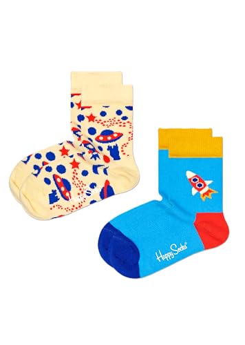 Happy Socks Unisex Kinder Into Space Socken, Mehrfarbig, 4-6 Years von Happy Socks