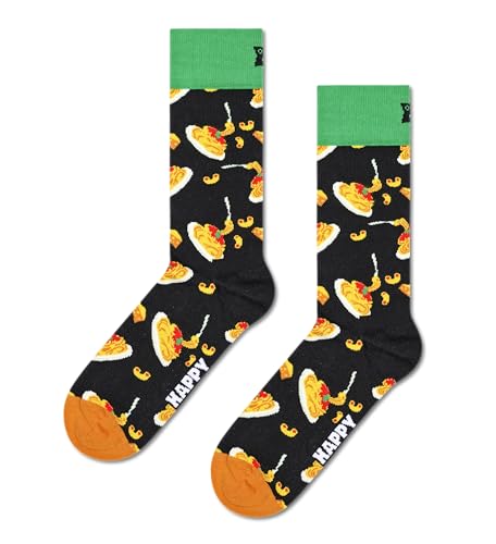 Happy Socks Unisex Mac & Cheese Sock, Nero, 41-46 von Happy Socks