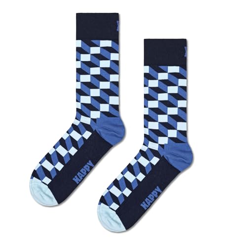 Happy Socks Unisex Filled Optic, Blau, 36-40 EU von Happy Socks