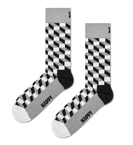 Happy Socks farbenfrohe und fröhliche Socken Filled Optic Sock Größe 36-40 von Happy Socks