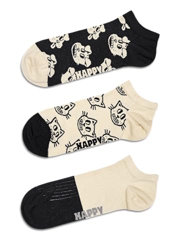 Happy Socks niedrige Socken 3er Pack - Baumwolle Socken mit Tiermuster von Happy Socks