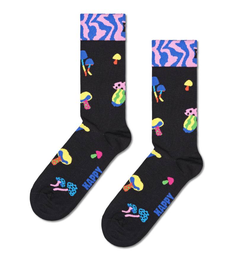 Mushrooms Sock Schwarz - Gr. - 38 von Happy Socks