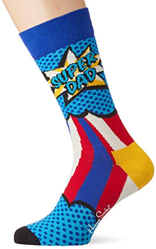 Happy Socks Herren Super Dad Socken, Mehrfarbig (Multicolour 630), 7/10/2019 (Herstellergröße: 41-46) von Happy Socks