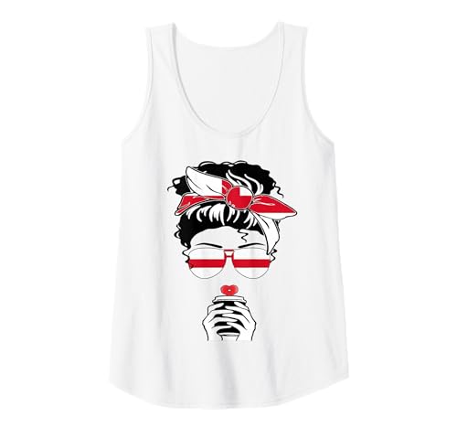 Damen Cooler englischer Kaffee Mama Girl Tante Schwester England Flagge Druck Tank Top Damen Cooler englischer Kaffee Mama Girl Tante Schwester England Flagge Druck Tank Top von Happy St George's Day Proud To Be English Apparel