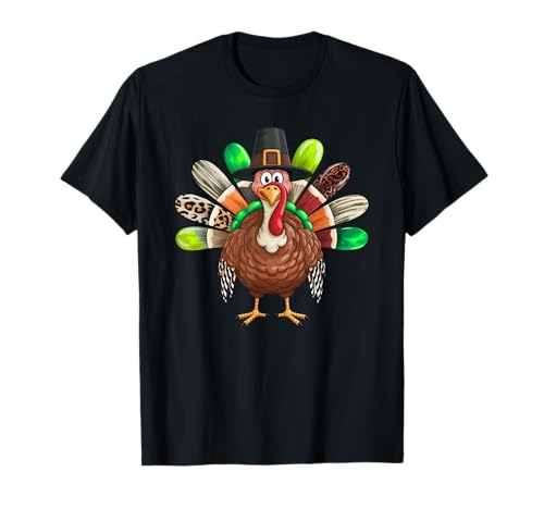 Lustiges Truthahn-Herbst-Design, Geschenk für Männer, Frauen, Kinder T-Shirt Lustiges Truthahn-Herbst-Design, Geschenk für Männer, Frauen, Kinder T-Shirt von Happy Thanksgiving Spooky Halloween Fall Graphic