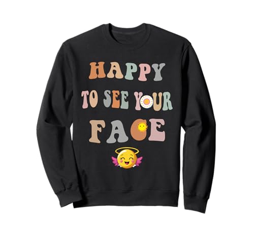 Back to School Teacher Shirt für Damen, bunt, Happy to See You Sweatshirt Back to School Teacher Shirt für Damen, bunt, Happy to See You Sweatshirt von Happy To See You Gift Shirts