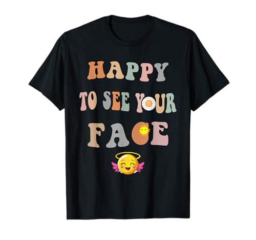 Back to School Teacher Shirt für Damen, bunt, Happy to See You T-Shirt Back to School Teacher Shirt für Damen, bunt, Happy to See You T-Shirt von Happy To See You Gift Shirts