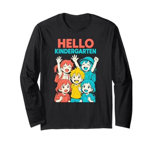 Lehrerin Hallo Kindergarten Süße Frauen sind wieder in der Schule Langarmshirt Lehrerin Hallo Kindergarten Süße Frauen sind wieder in der Schule Langarmshirt von Happy To See Your Face Cute Back To School Outfits