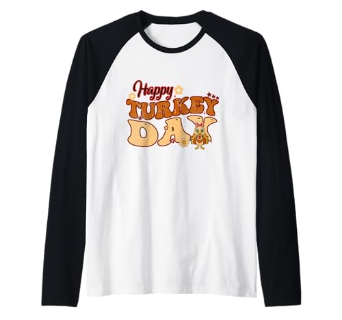 Happy Turkey Day, fetziges Familien-Erntedankfest, Damen, Herren, Kinder Raglan Happy Turkey Day, fetziges Familien-Erntedankfest, Damen, Herren, Kinder Raglan von Happy Turkey Day Family Thanksgiving