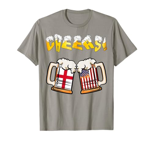 Happy Nat'l Beer Day Der englische Amerikaner Papa Mama braucht EIN Bier T-Shirt Happy Nat'l Beer Day Der englische Amerikaner Papa Mama braucht EIN Bier T-Shirt von Happy UK-US Friendship Day Proud Anglo–American