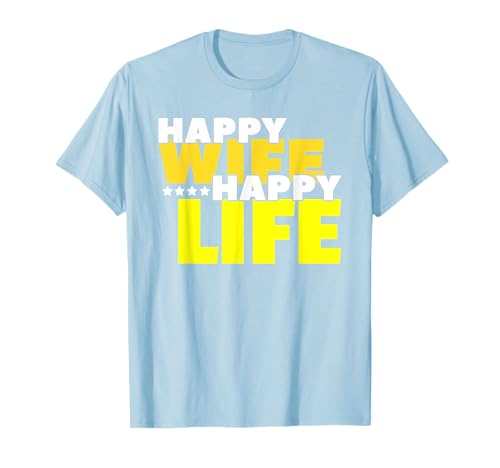 Happy Wife Happy Life Shirt für Männer, Ehemann, Geschenk T-Shirt Happy Wife Happy Life Shirt für Männer, Ehemann, Geschenk T-Shirt von Happy Wife Happy Life SHIRT