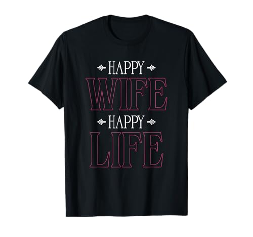 Happy Wife Life Happy | Familienmann | Frauen T-Shirt von Happy Wife Life Happy Family Husband Women Gift