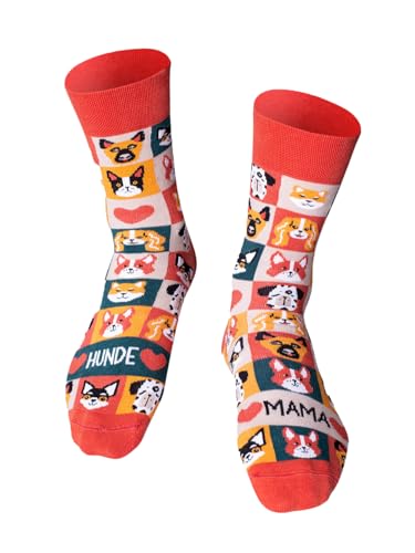 Happy Words Witzige Socken Herren für Geschenke - Damen und Herrensocken - Lustige Socken Damen und Man - Funny Socks Größe 35-40/41-46 - Baumwollsocken für Anzug und Alltag - Verschiedene Muster von Happy Words