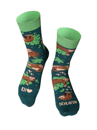 Happy Words Witzige Socken Herren für Geschenke - Damen und Herrensocken - Lustige Socken Damen und Man - Funny Socks Größe 35-40/41-46 - Baumwollsocken für Anzug und Alltag - Verschiedene Muster von Happy Words