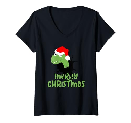 Damen Design für Weihnachten und Winter T-Shirt mit V-Ausschnitt Damen Design für Weihnachten und Winter T-Shirt mit V-Ausschnitt von Happy christmas frohe Weihnachten
