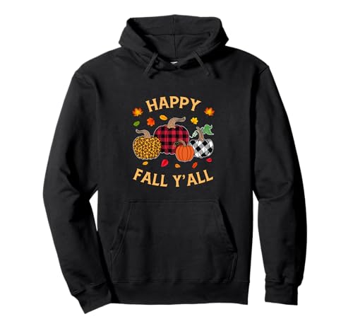 Herbst Kürbis Frauen Happy Fall Y'all Buffalo Plaid Leopard Pullover Hoodie Herbst Kürbis Frauen Happy Fall Y'all Buffalo Plaid Leopard Pullover Hoodie von Happy fall y'all autumn Vibes pumpkin women tees