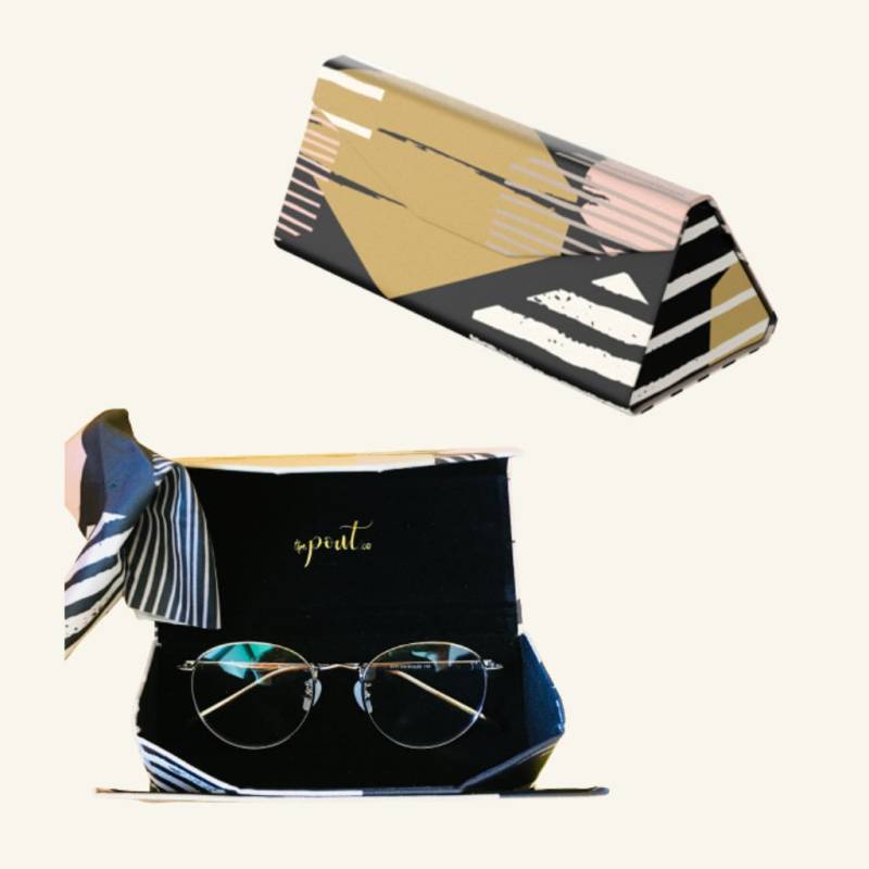 Brillenetui - Abstraktes Print Design Faltbares | Geschenkidee Für Mama Reise Muster Weihnachten Korb Stuffer von HappyBasketCo