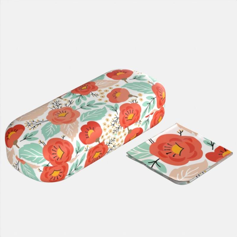 Brillenetui - Springtime Hartschalenetui | Florales Geschenk Für Schwiegermutter Seelenschwester Kleine Schwester von HappyBasketCo