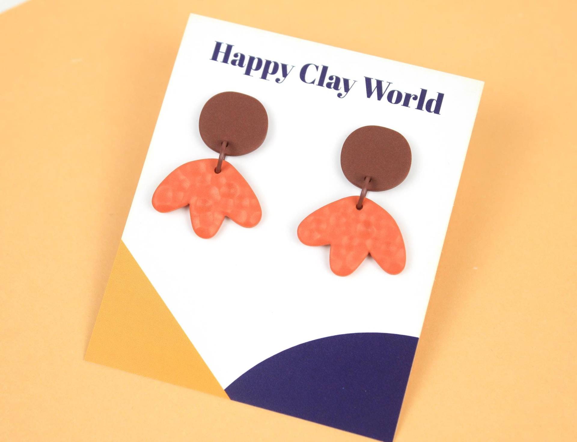 Handgemachte Blumen Ohrringe Aus Polymer Clay von HappyClayWorld