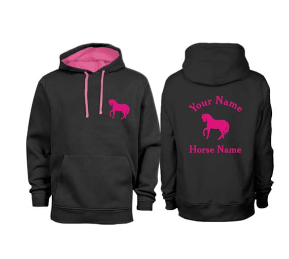Personalisierter Kontrastpferd Hoodie H05 Personalisierter Kontrastpferd Hoodie H05 von HappyDazePrintShop