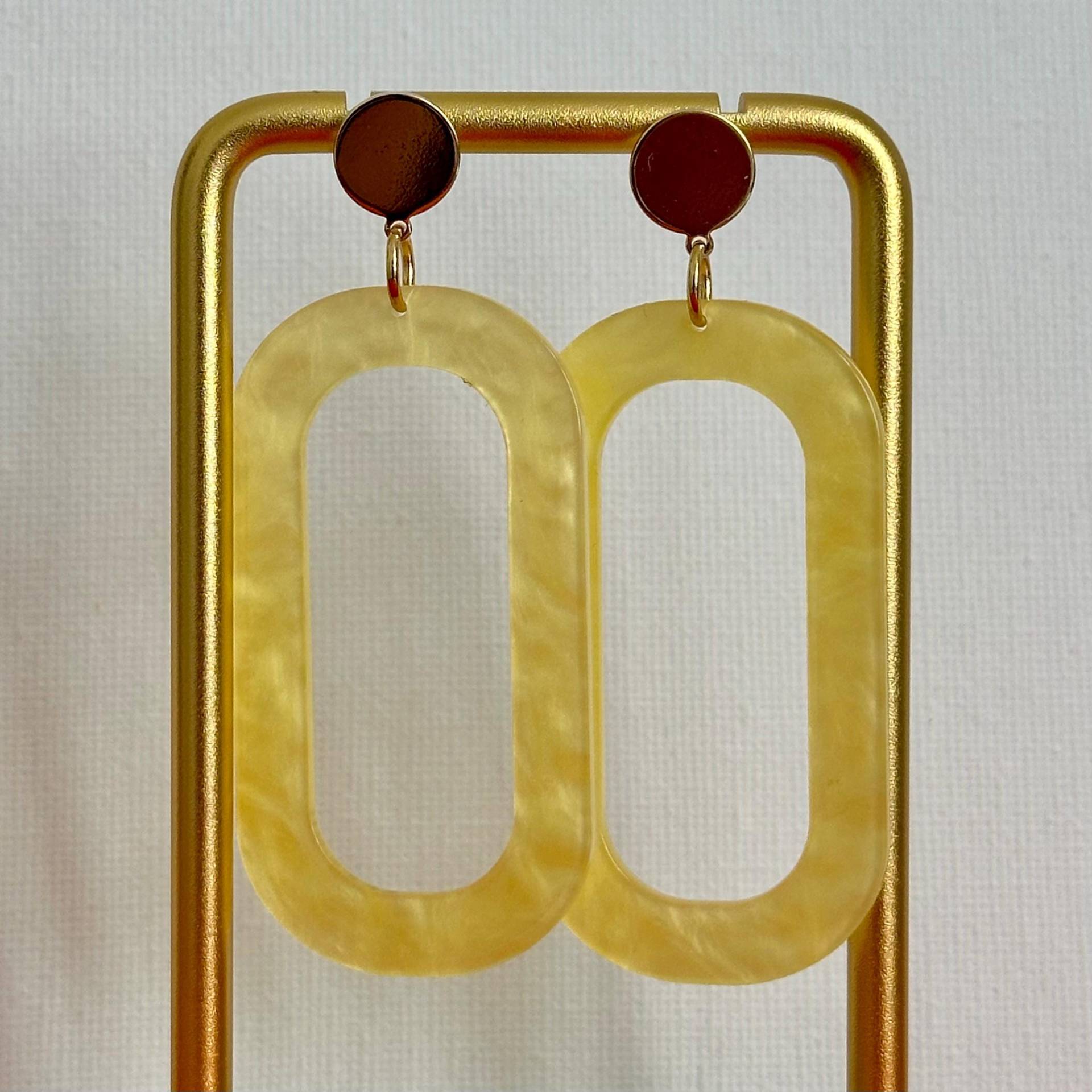 Statement Ohrringe Limoncello Aus Resin An Goldfarbenen Steckern - Sommerspaß, Summervibes, Geschenkidee Boho Ibiza Style Statement Ohrringe Limoncello Aus Resin An Goldfarbenen Steckern - Sommerspaß, Summervibes, Geschenkidee Boho Ibiza Style von HappyFace313