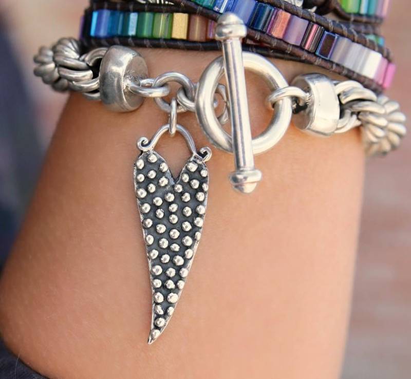 Statement-Armband, Statement Schmuck, Klobiges Armband, Schweres Kettenarmband, Armband Silber Twisted Kettenarmband von HappyGoLicky