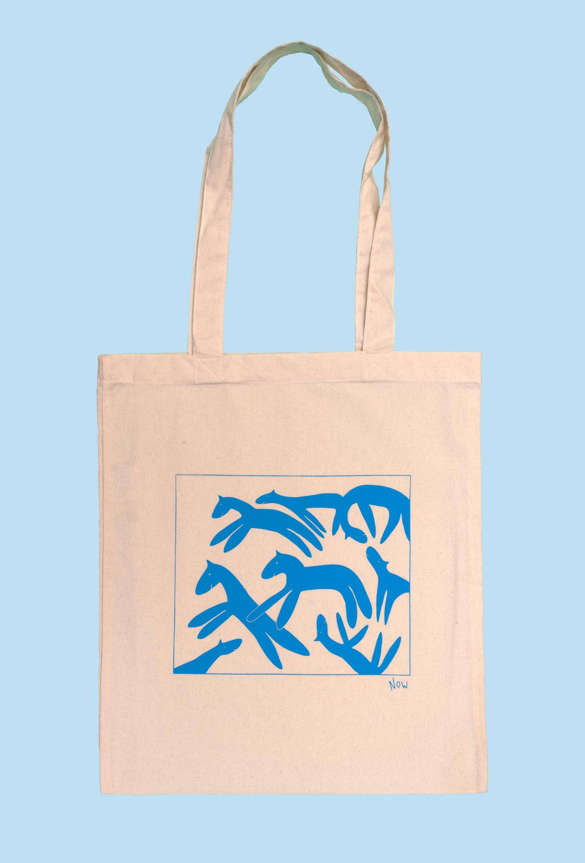 "Handbedruckter Jutebeutel "Happy Horses" "Handbedruckter Jutebeutel "Happy Horses" von HappyHorsesFly