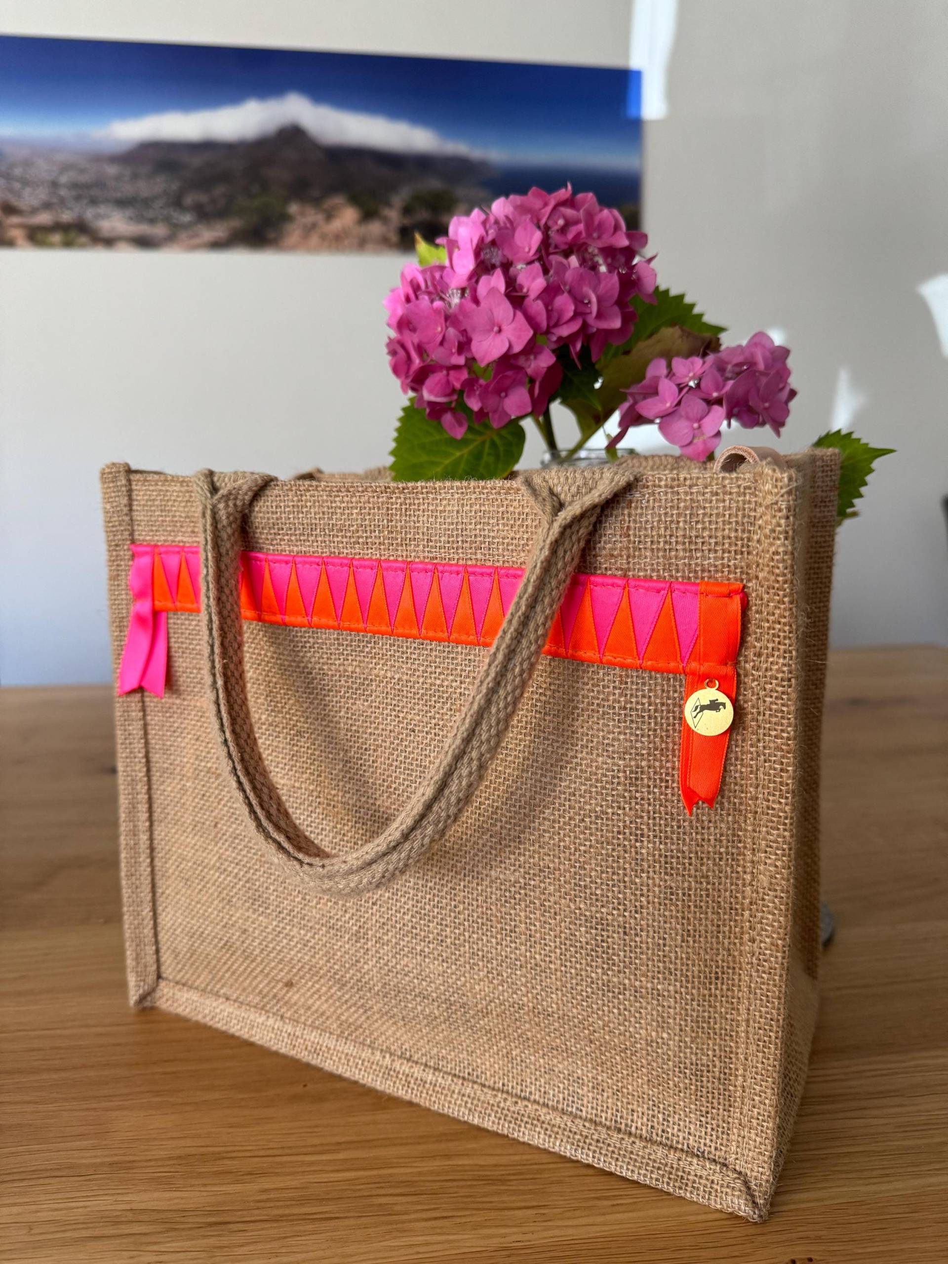 Jutetasche "Zickzack" | Individuell Farbenfroh Nachhaltig Jutetasche "Zickzack" | Individuell Farbenfroh Nachhaltig von HappyJumper