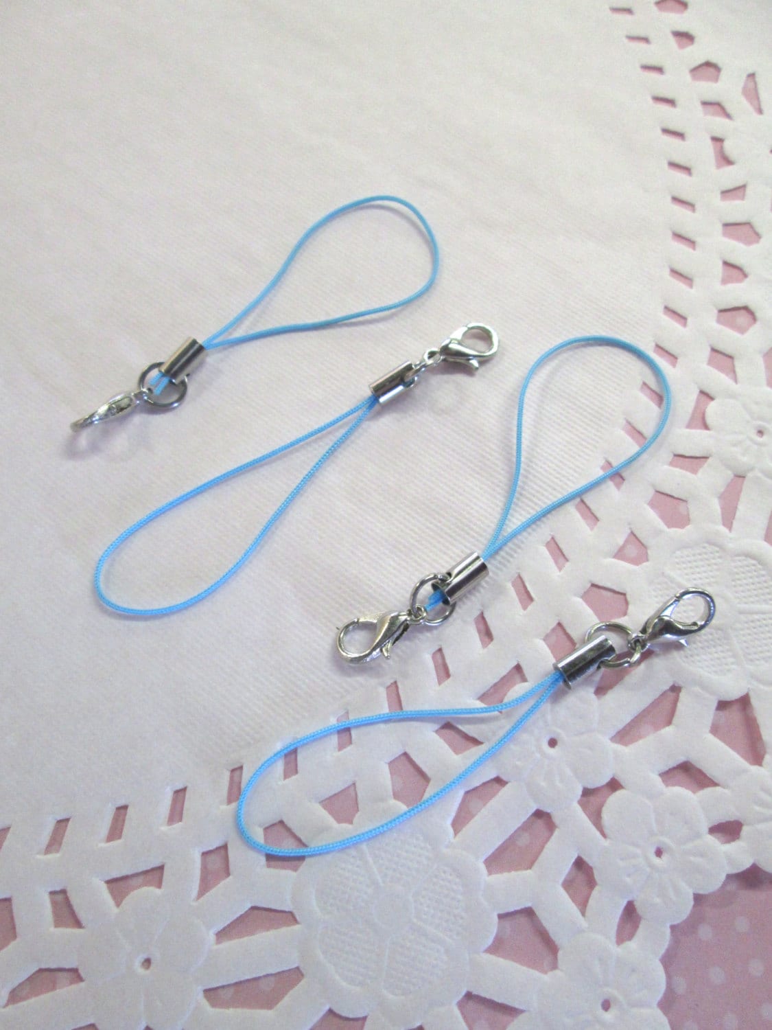10 Blaue Handybänder Mit Karabiner, #f477 10 Blaue Handybänder Mit Karabiner, #f477 von HappyKawaiiSupplies