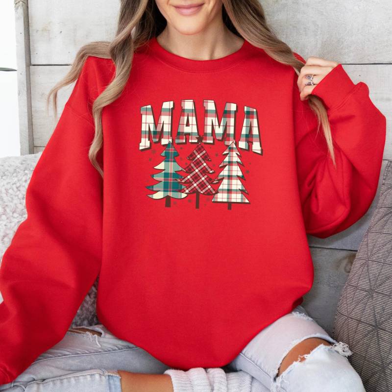 Weihnachtliches Sweatshirt Mama, Familien Winter Weihnachten von HappyLifeProduction