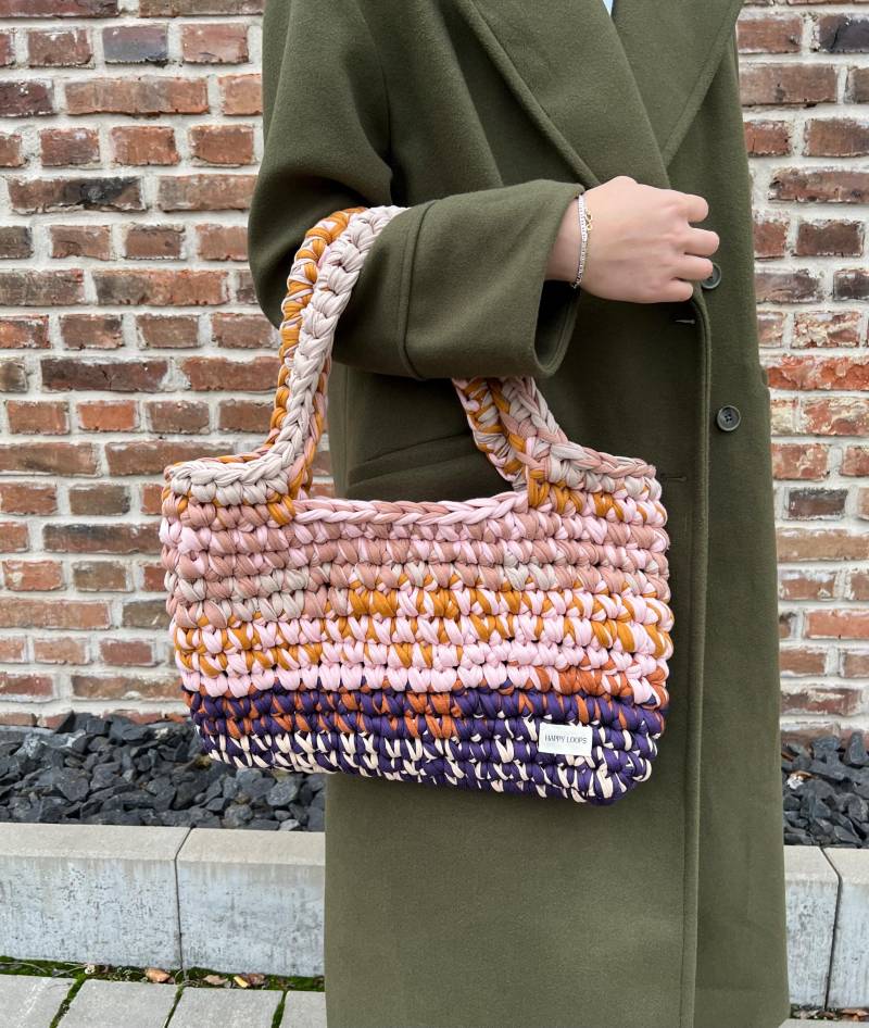 Häkeltasche Aus T-Shirtgarn I Shopper Häkeltasche Aus T-Shirtgarn I Shopper von HappyLoopsByInga