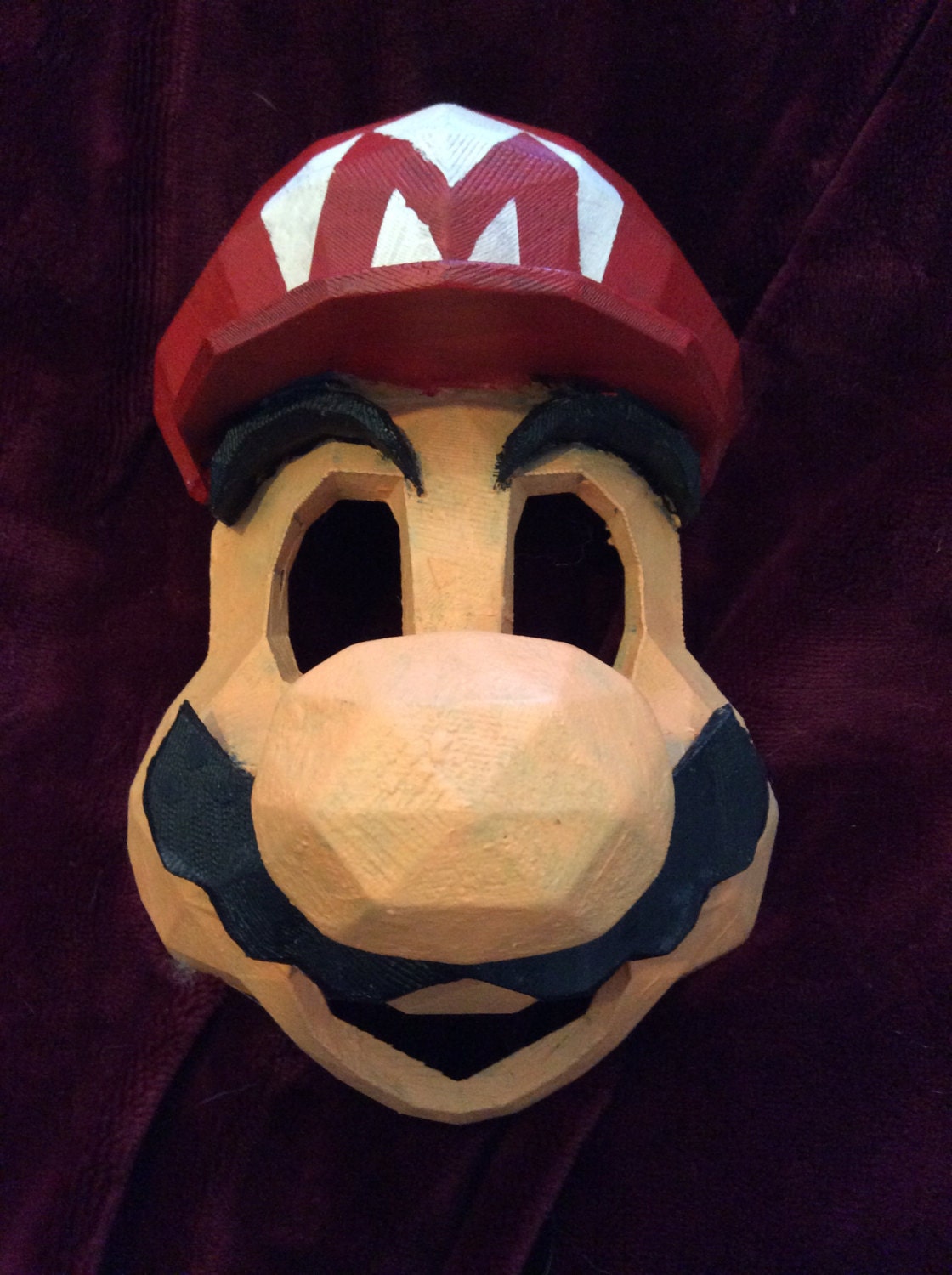 Mario Maske, Cosplay 3D Gedruckt Und Von Hand Bemalt Mario Maske, Cosplay 3D Gedruckt Und Von Hand Bemalt von HappyMaskProps
