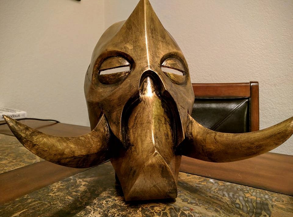 Skyrim Maske, Konahrik, Drachenpriester, Cosplay, 3D Gedruckt Und Von Hand Bemalt Skyrim Maske, Konahrik, Drachenpriester, Cosplay, 3D Gedruckt Und Von Hand Bemalt von HappyMaskProps
