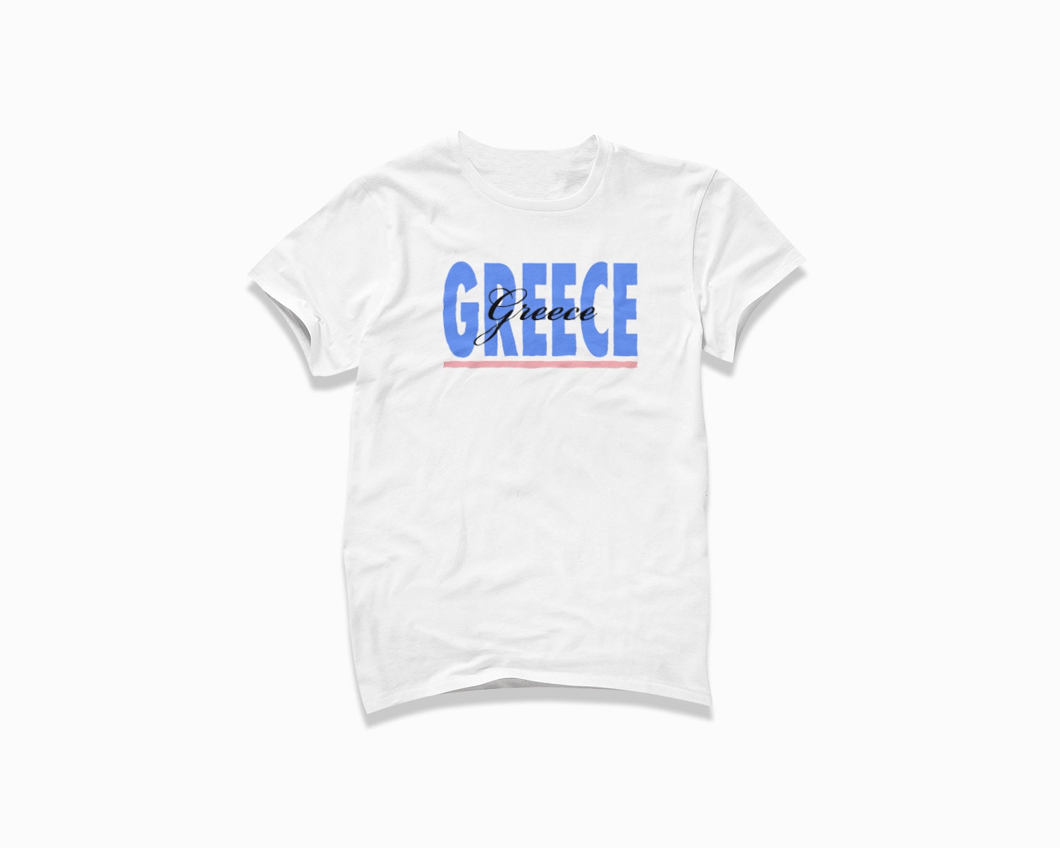 Griechenland Signatur Shirt T-Shirt/Retro Style Vintage Inspiriertes Kurzarm von HappyNewVintageShop