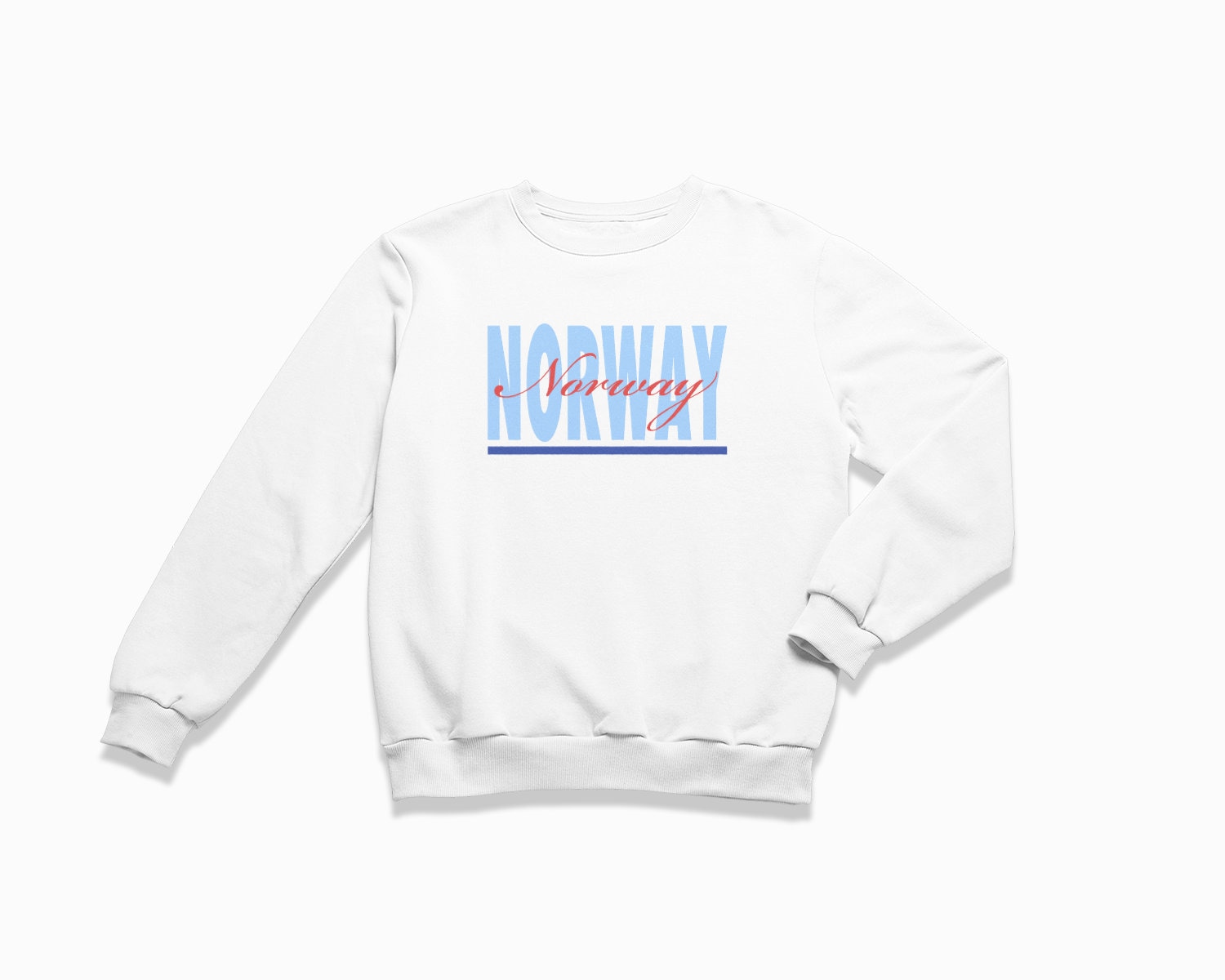 Norwegen Signature Sweatshirt Norway Crewneck/Retro Style Sweatshirt Vintage Inspirierter Pullover von HappyNewVintageShop
