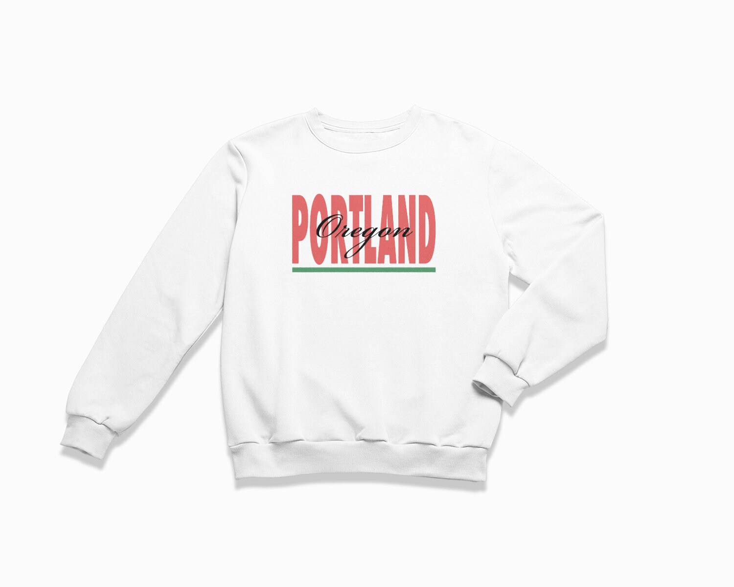 Portland Signature Sweatshirt Oregon Crewneck/Retro Style Sweatshirt Vintage Inspirierter Pullover von HappyNewVintageShop