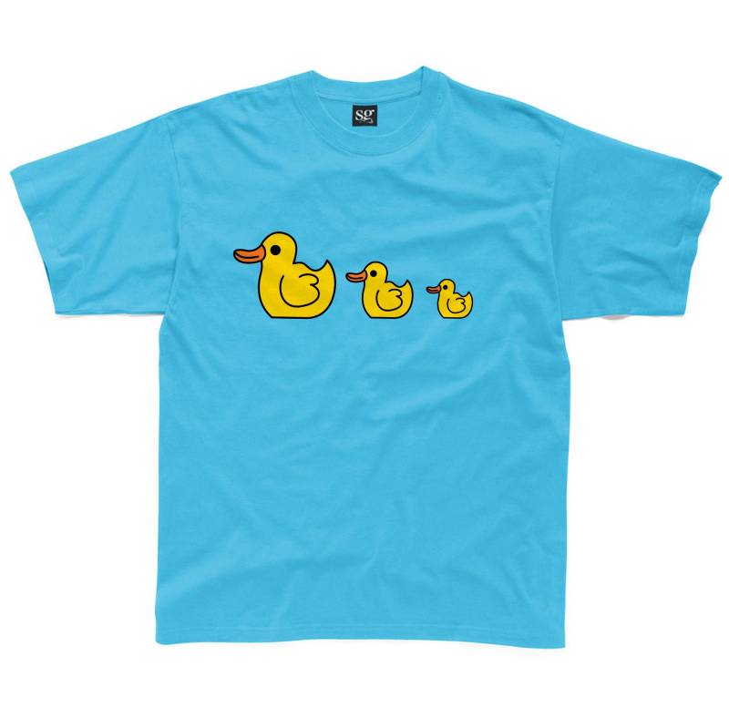 Gummi-Enten Kinder T-Shirt Erhältlich in Türkis, Gelb, Royal Blau, Rosa & Grau von HappyRobinClothing