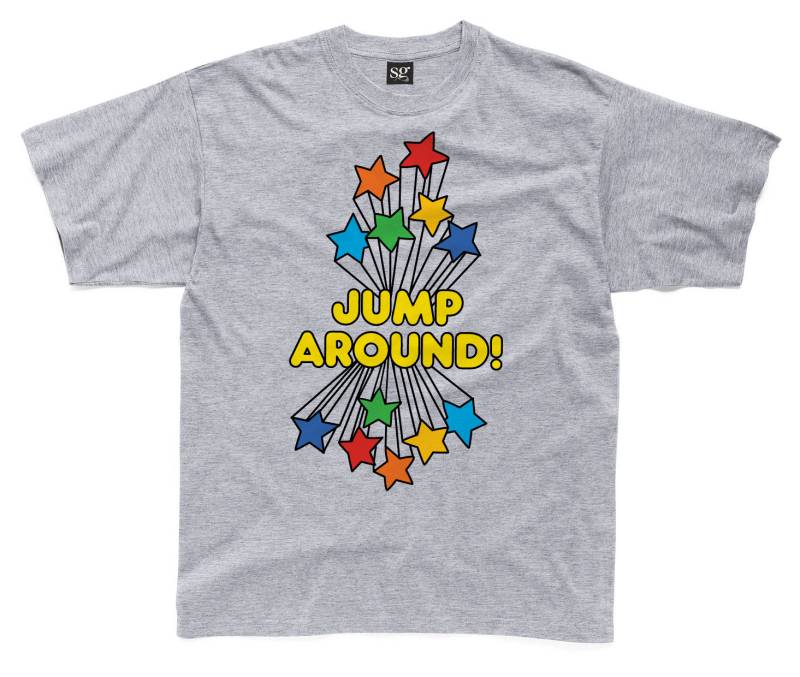 Jump Around Kinder T-Shirt Erhältlich in Creme Oder Weiß von HappyRobinClothing