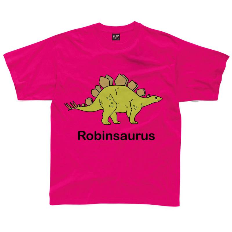 Personalisierte Stegosaurus Kinder T-Shirt von HappyRobinClothing