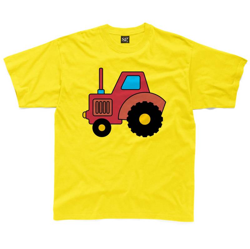 Traktor Kinder T-Shirt Erhältlich in Gelb, Grau, Türkis, Rosa Und Königsblau von HappyRobinClothing